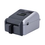 Brother TD-4550DNWBFC Imprimante d'étiquettes thermique WiFi  Bluetooth  USB  LAN - Résolution 300 dpi - Prend en charge les rouleaux continus sans doublure - Couleur blanc/gris