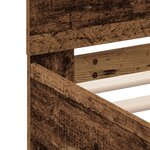 vidaXL Cadre de lit en pin Bois ancien Bois de pin massif 180 x 200 cm