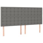 vidaXL Cadre de lit sans matelas gris foncé 200x200 cm tissu