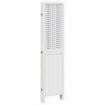 vidaXL Cloison de séparation 4 panneaux blanc bois de paulownia massif