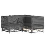 vidaXL Housse de salon de jardin en forme de L 16 œillets 215x215x70cm