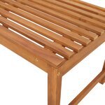 Banc de jardin vidaXL 100x50x91 cm en bois massif d'acacia