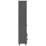 vidaXL Buffet HAMAR Gris foncé 60x35x180 cm Bois de pin massif