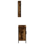 vidaXL Ensemble de meubles de salle de bain 2 Pièces Chêne fumé