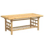 vidaXL Table basse 110x55x45 cm bambou
