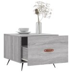 vidaXL Tables basses 2 Pièces sonoma gris 50x50x40 cm bois d'ingénierie