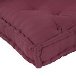 Coussin de canapé surpalette vidaXL avec accoudoirs et soutien lombaire en tissu rouge