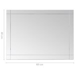 vidaXL Miroir mural 60x40 cm Verre