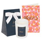 Lot Cadeau Bougie & Carte Bravo Avec Sac Cadeau Pour Bougie - Draeger paris