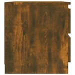 vidaXL Table de chevet Chêne fumé 50x39x43 5 cm Bois d'ingénierie