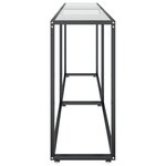 vidaXL Table console Transparent 200x35x75 5 cm Verre trempé
