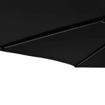 vidaXL Parasol de jardin avec mât en acier noir 225x225x212 cm