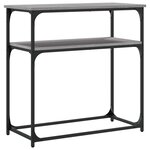 vidaXL Table console sonoma gris 75x35 5x75 cm bois d'ingénierie