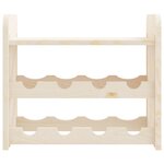 vidaXL Casier à vin avec panneau supérieur 43x25x37 cm bois pin massif