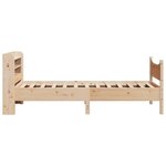 vidaXL Cadre de lit avec tête de lit 90x200 cm bois de pin massif