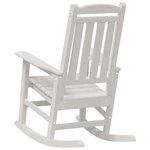 vidaXL Chaise Berçante de Jardin Blanche 70x92x107 cm HDPE