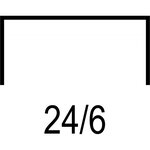 Agrafes standard 24/6 galvanisé en boite de 5000 RAPID