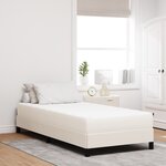 vidaXL Matelas à ressorts ensachés crème - Fermeté moyenne - 80x200x20 cm Tissu
