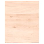vidaXL Étagère de vasque murale acier et bois de chêne massif