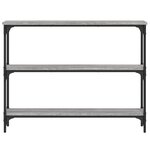 vidaXL Table console sonoma gris 100x22 5x75 cm bois d'ingénierie