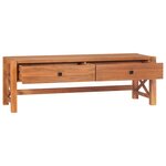vidaXL Meuble TV avec tiroirs 120x40x45 cm bois de teck solide