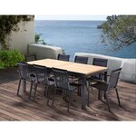 Table et chaises de jardin moderne bali 8 fauteuils