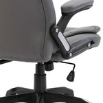 vidaXL Chaise de bureau Anthracite Similicuir
