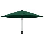 vidaXL Grand Parasol Vert de Patio Métal  Polyester Grand Inclinable