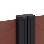 vidaXL Auvent latéral rétractable marron 100x600 cm