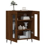 vidaXL Buffet chêne marron 69 5x34x90 cm bois d'ingénierie