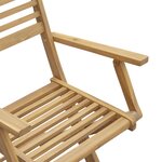 vidaXL Ensemble à manger de jardin 7 Pièces Bois d'acacia solide