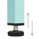 vidaXL Meuble TV Vert menthe 105x35x50 cm Acier