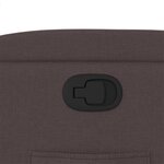 vidaXL Fauteuil inclinable marron foncé tissu