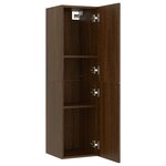 vidaXL Meuble TV mural Chêne marron 30 5x30x110 cm