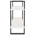 vidaXL Bibliothèque à 2 niveaux Blanc 100x30x70 cm Bois de pin massif