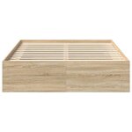 vidaXL Cadre de lit sans matelas chêne sonoma 120x200 cm