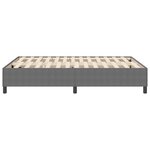 vidaXL Lit Box Spring Gris clair 140x200 cm Tissu Corde
