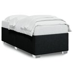vidaXL Cadre de lit sans matelas noir 80x200 cm tissu