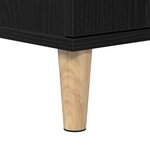 vidaXL Set de meubles de salle de bain en 3 pièces chêne noir
