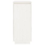 vidaXL Armoire à chaussures Blanc 35x35x80 cm Bois de pin massif