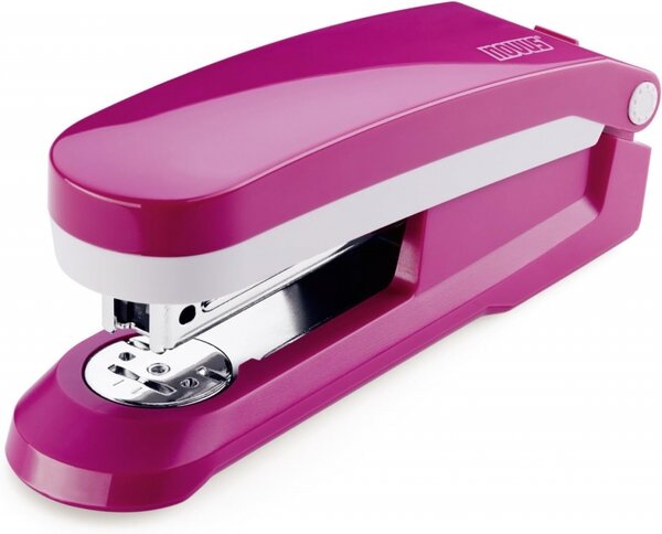 Agrafeuse Novus Evolution E 25 Fresh + Boite de 200 Agrafes 24h/24 et 6j/7 - Jusqu'à 25 Feuilles - Agrafage Fermé  Ouvert et Cloué - Couleur Fuchsia
