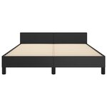 vidaXL Cadre de lit sans matelas noir 140x190 cm similicuir