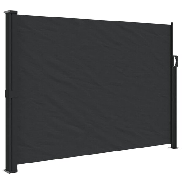 vidaXL Auvent latéral rétractable noir 140x500 cm