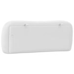 vidaXL Coussin de tête de lit blanc 100 cm similicuir
