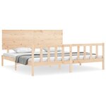 vidaXL Cadre de lit sans matelas bois massif de pin