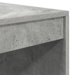 vidaXL Bureau avec rangement en bois d'ingénierie gris béton