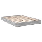 vidaXL Cadre de lit sans matelas sonoma gris 140x200 cm