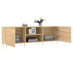 vidaXL Meuble TV chêne sonoma 150x30x50 cm bois d'ingénierie