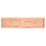 vidaXL Étagère murale marron clair bois chêne massif traité