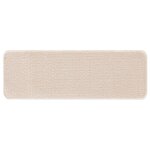 Tapis d'escalier vidaXL avec support en latex Crème 25x60 cm
